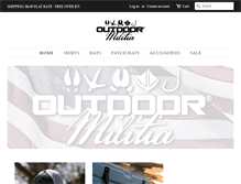 Tablet Screenshot of outdoormilitia.com